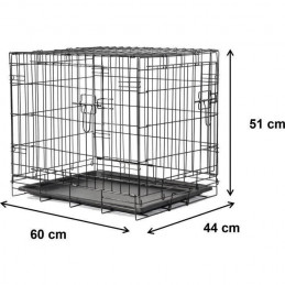 Cage Chiens - Petit Et Moyen - Nala 60 X 43 X 50 Cm