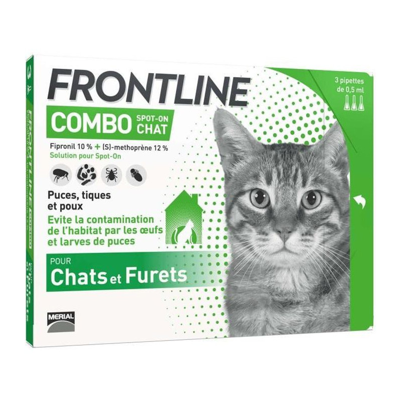 Frontline Combo Chats Et Furets 3 Pipettes