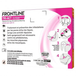 Frontline Tri-Act Chiens S 5-10 Kg 3 Pipettes