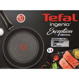 Tefal L6749402 Ingenio Exception Noir Batterie De Cuisine 10 Pieces Revetement Anti-Adhésif Tous Feux Dont Induction