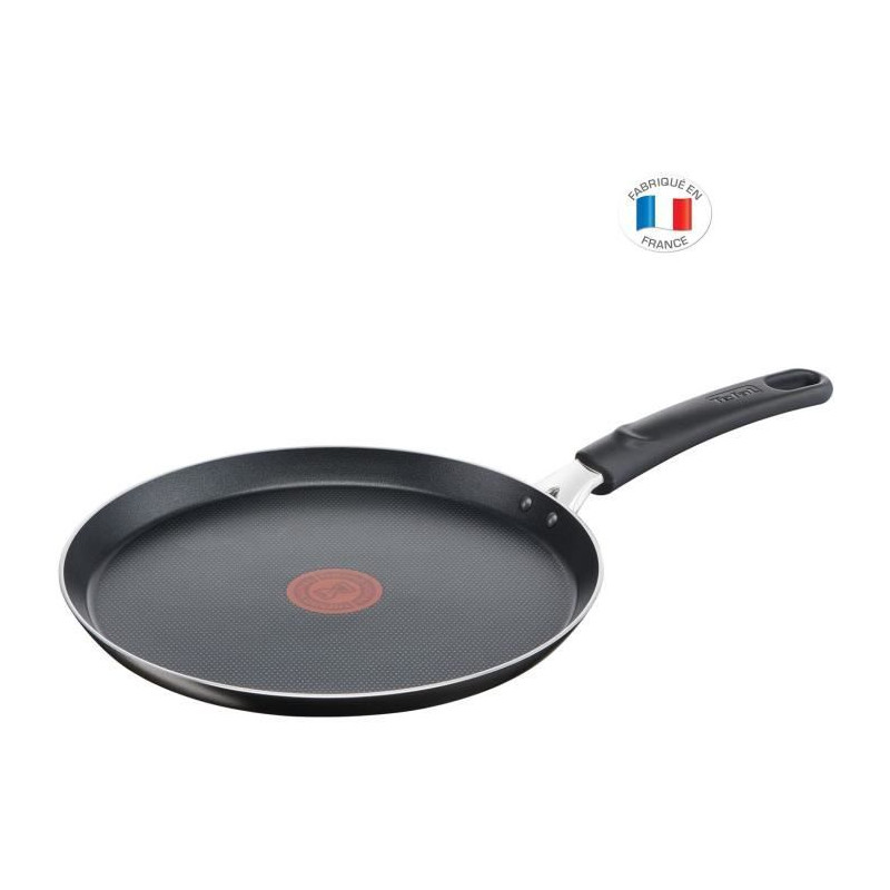 Tefal B5541002 Easy Cook & Clean Poele A Crepe 25 Cm, Antiadhésive, Thermo-Signal, Tous Feux Sauf Induction, Fabriqué En France