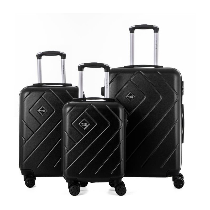 Travel World - Ensemble De 3 Valises 45/55/65Cm Avec Deux Cabines