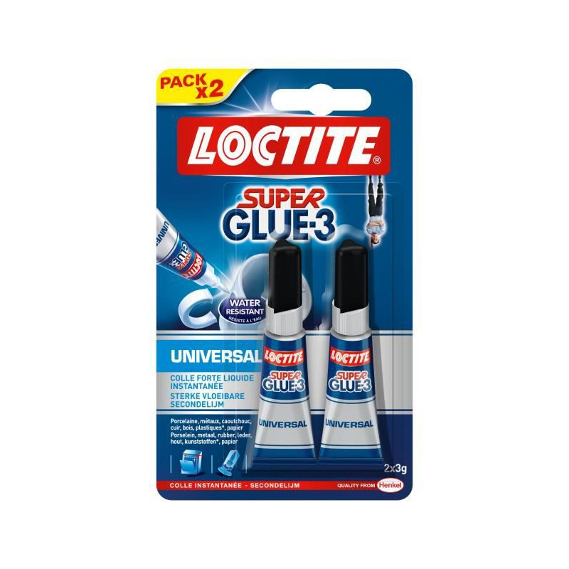 Super Glue Universal 2 X 3 Gr - Super Glue 3