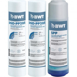 Bwt Pack De 3 Cartouches De Remplacement Anti-Impuretés, Antitartre Et Anticorrosion