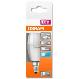 Osram Ampoule Led Flamme Dépolie Avec Radiateur 5,5W40 E14 Froid