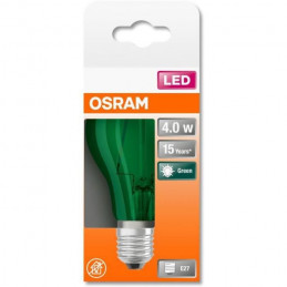 Osram Ampoule Led Standard Verre Vert Déco  4W15 E27 Chaud