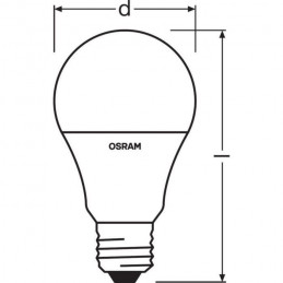 Osram Bte2 Ampoule Led Star+ Std Rgbw Dép Radiateur Var 9W60 E27 Ch