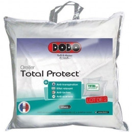 Dodo Lot De 2 Oreillers Total Protect 65X65 Cm Blanc