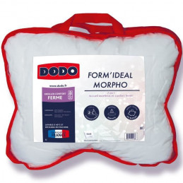 Dodo - Oreiller Form'Idéal Morpho - 50 X 60 Cm - Garnissage 100% Polyester Thermolite Résilience - Blanc - Dodo