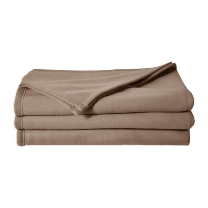 Poleco Couverture Polaire Taupe 180