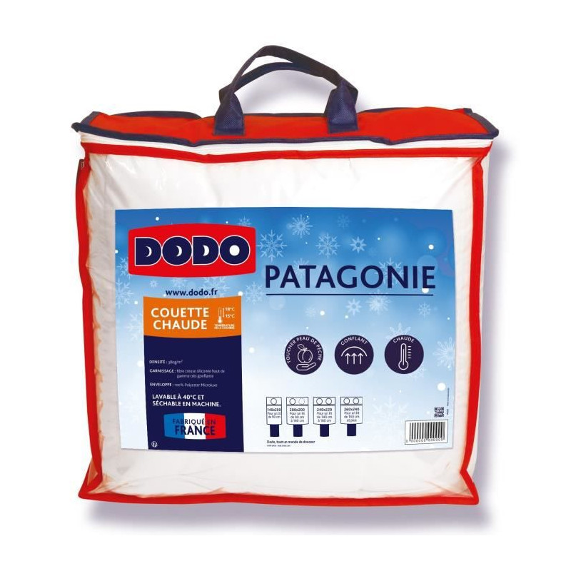 Dodo Couette Chaude Patagonie Blanc - 220X240 Cm