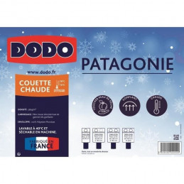 Dodo Couette Chaude Patagonie Blanc - 220X240 Cm