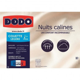 Dodo Couette Légere 220X240 - 100% Polyester Microlux - Nuits Calines