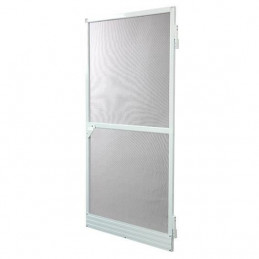 Moustiquaire Porte Battante  L100 Cm X H220 Cm - Aluminium Blanc