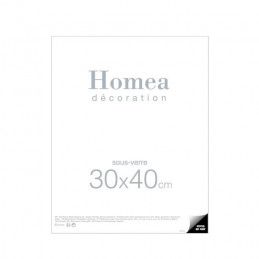 Homea Cadre Sous Verre 30X40 Cm Transparent