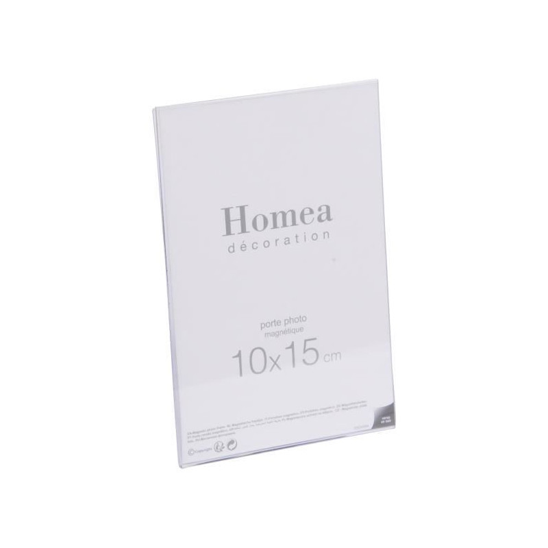 Homea Porte-Photo Magnétique Homea 10X15 Cm Transparent