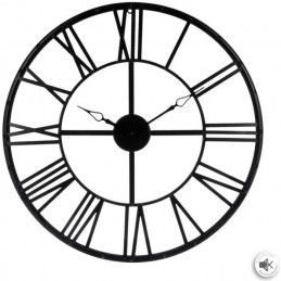 Horloge En Métal - Vintage - Ø 70 Cm - Noir - Rond