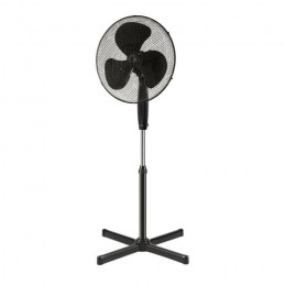 Ventilateur Sur Pied Oceanic - 45W - Diametre 40 Cm - Hauteur Réglable - Oscillation - Noir