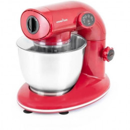 Kitchen Cook Robot Pétrin Ak80 Red V2 - 1000W - Bol Inox 5L Pour 2Kg Max - 4 Vitesses - Kit Pâtisserie - Robuste Et Maniable