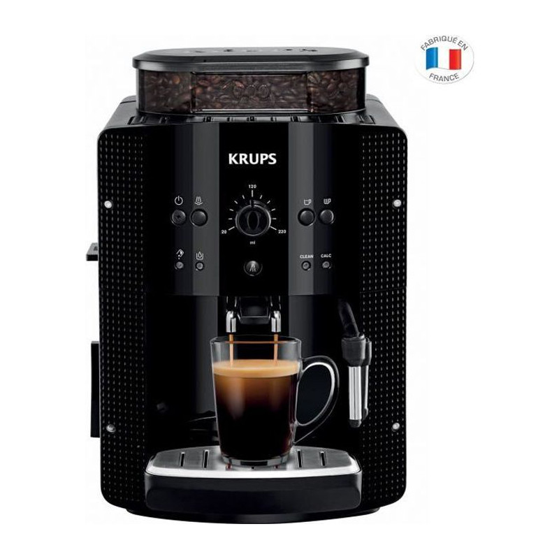 Machine A Café, Broyeur Café Grain, Krups Essential Yy8125Fd Cafetiere Expresso, Buse Vapeur, Cappuccino, Fabriqué En France, No