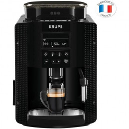 Krups Yy8135Fd Essential Machine A Café, Broyeur A Grain, Cafetiere Expresso, Buse Vapeur, Cappuccino, Fabriqué En France, Noire