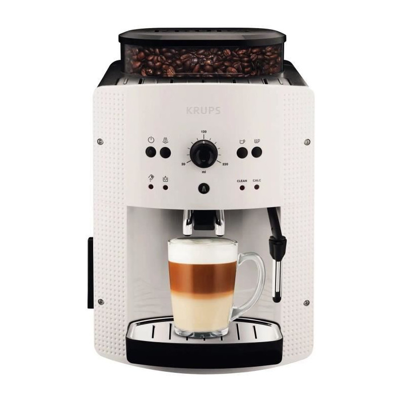 Krups Ea810570 - Machine Essential Espresso Automatique - Broyeur Réglable 3 Niveaux - Température Réglable