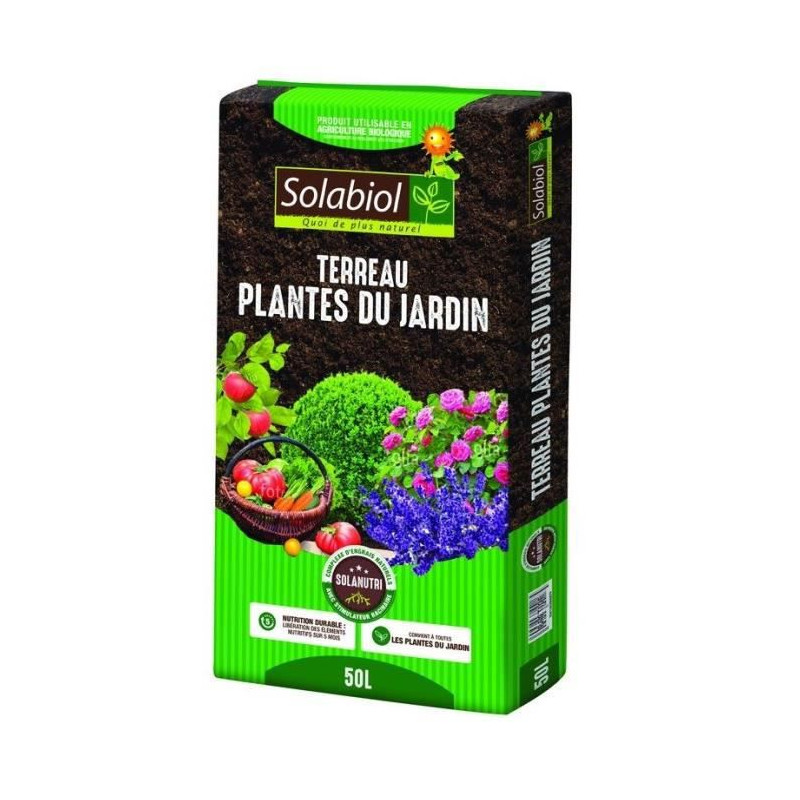 Solabiol Terjardi50 Terreau Plantes Du Jardin - 50 L
