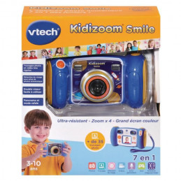 Vtech - Kidizoom Smile Bleu - Appareil Photo Enfant