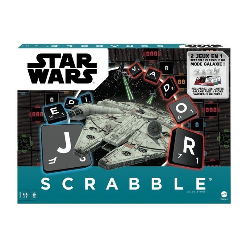 Mattel Games - Scrabble Star Wars - Jeu De Société Et De Lettres - Des 10 Ans
