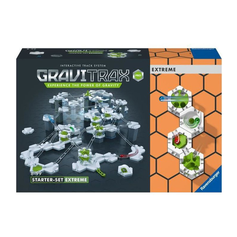 Gravitrax Pro Starter Set Extreme - Jeu De Construction Stem - Circuit De Billes Créatif - Ravensburger - 194 Pieces - Des 8 Ans