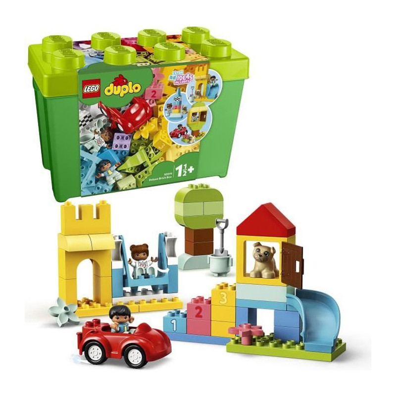 Lego 10914 Duplo La Boîte De Briques Deluxe, Jeu De Construction Avec Rangement, Jouet Éducatif Pour Bébés De 1 An Et Demi