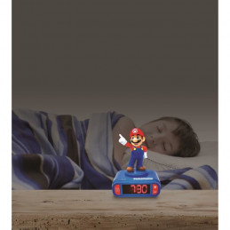 Super Mario Réveil Veilleuse Chambre Enfant Avec Effets Sonores