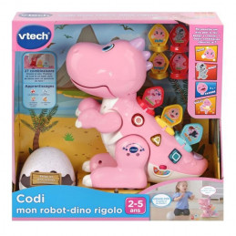 Vtech - Codi, Mon Robot-Dino Rigolo Rose - 2 - 5 Ans