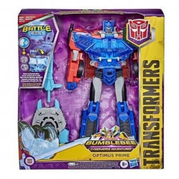 Transformers - Bumblebee Cyberverse Adventures - Battle Call Optimus Prime - Cl Officier - Sons Et Lumieres Par Activation Vocal