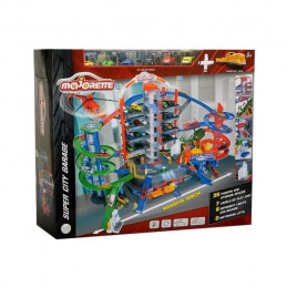 Majorette - Super City Garage + 6 Voitures + 1 Train - 128 X 78Cm