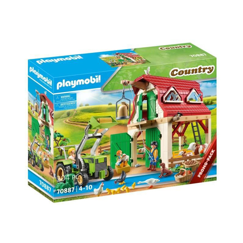Playmobil - 70887 - Country La Ferme - Ferme Avec Animaux