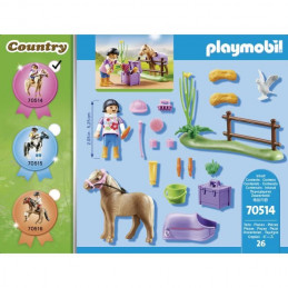 Playmobil - 70514 - Cavaliere Et Poney Islandais
