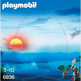 Playmobil - 6836 - Oeuf De Pâques - Combattant Avec Dragon Vert