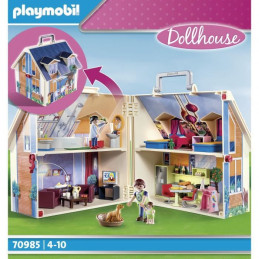 Playmobil - 70985 - Maison Transportable Bleue