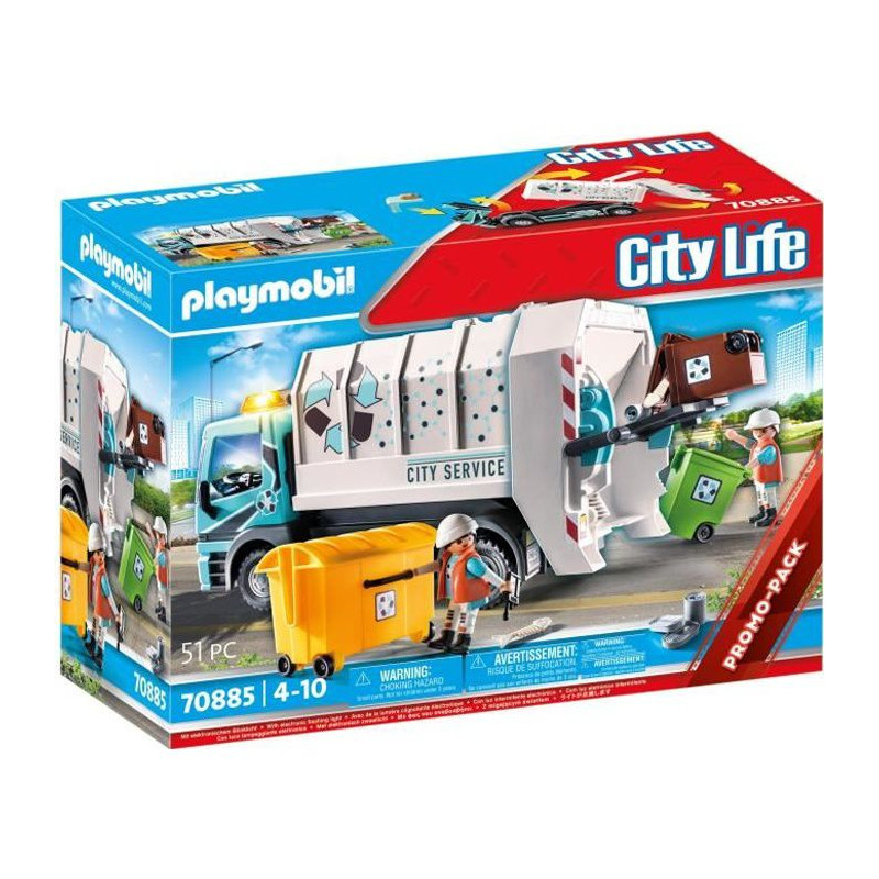 Playmobil - 70885 - Camion Poubelle Avec Effet Lumineux