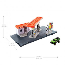 Matchbox Playset Station Essence - Circuit / Petite Voiture - 3 Ans Et +