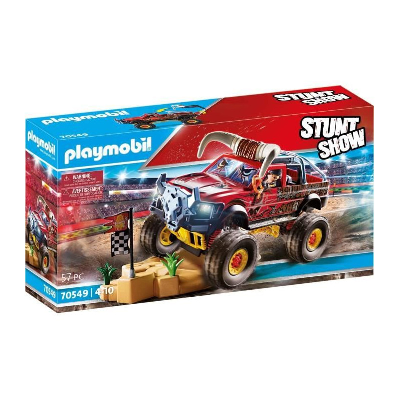 Playmobil - 70549 - Stuntshow 4X4 De Cascade Taureau
