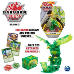 Bakugan Geogan Rising - Pack 1 Geogan Saison 3 - 6059850 - Bille Bakugan Avec 2 Bakucores Et 3 Cartes Collection - Modele Aléato