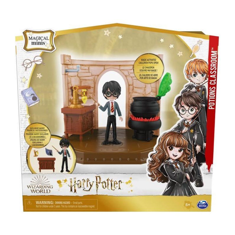 Harry Potter - Playset Cours De Potion Magical Minis - 6061847 - Figurine Exclusive Et Accessoires - Wizard World