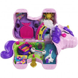 Polly Pocket Coffret Licorne Surprises - Piñata Licorne Féérique + De 25 Accessoires