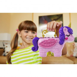 Polly Pocket Coffret Licorne Surprises - Piñata Licorne Féérique + De 25 Accessoires