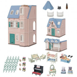 Sylvanian Families - Le Coffret Maison 5504 + 2 Figurines + Ameublement - Les Maisons