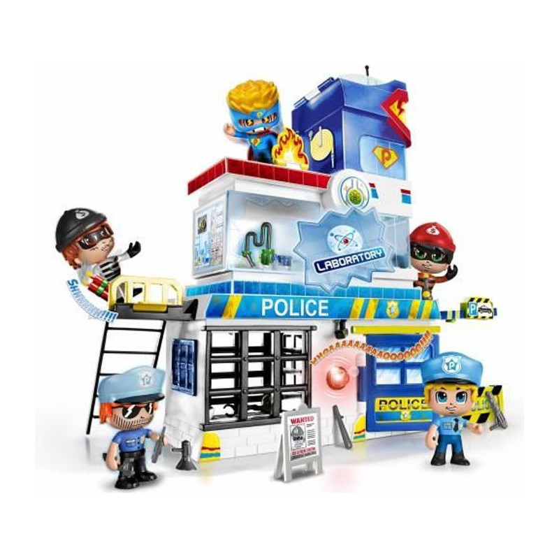 Pinypon Action - Le Poste De Police - 2 Figurines Incluses