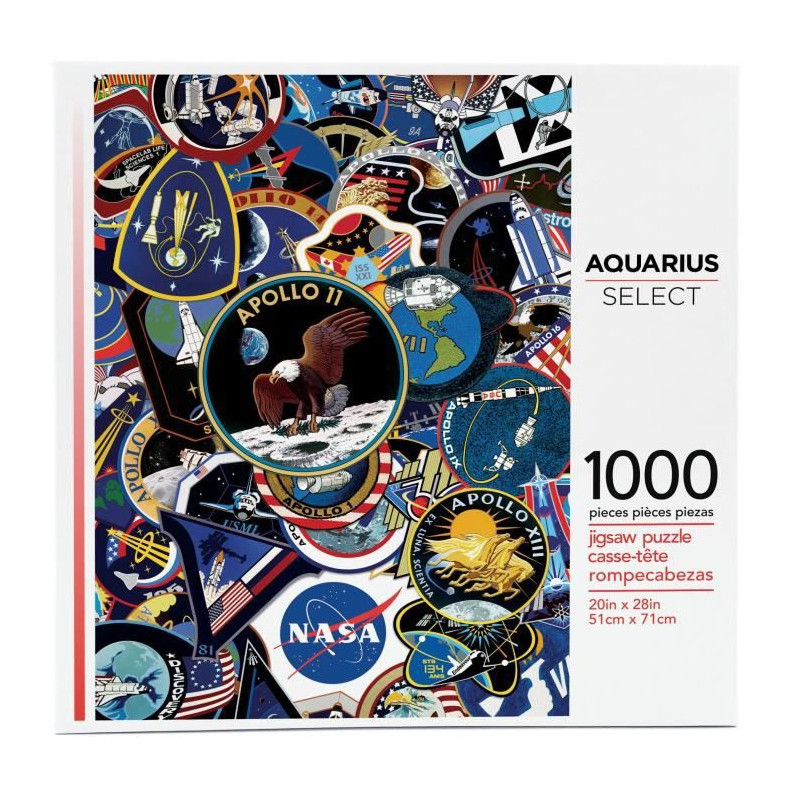 Aquarius Puzzle 1000 Pieces Nasa Mission Patches - 62906