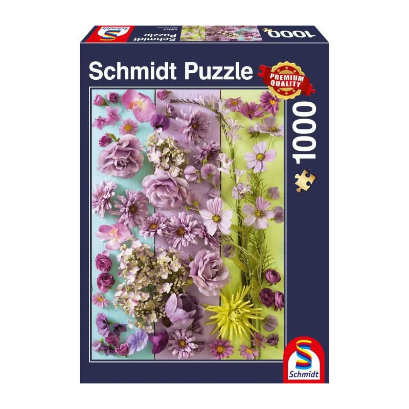 Puzzle Fleurs Violettes, 1000 Pcs